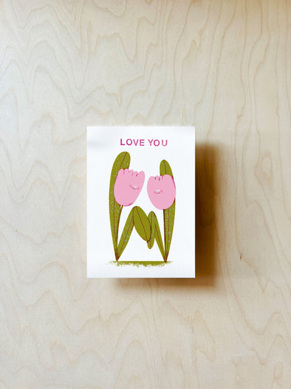 Tulpen Postkarte DIN A6