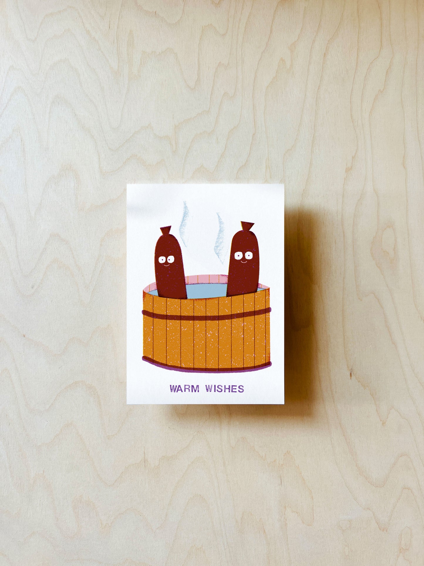 Warm Wishes Postkarte DIN A6