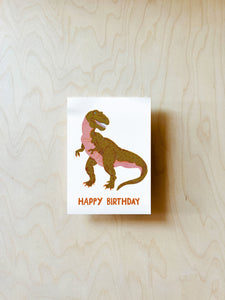 Birthday Dino Postcard DIN A6