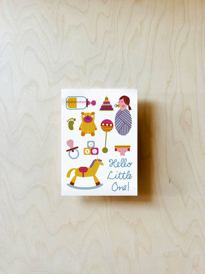 Baby Baby Postkarte DIN A6