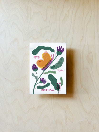 Geburtstagsschmetterling Postkarte DIN A6