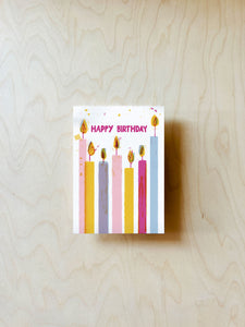 Birthday Candles Postcard DIN A6