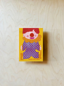 Birthday Clown Postcard DIN A6