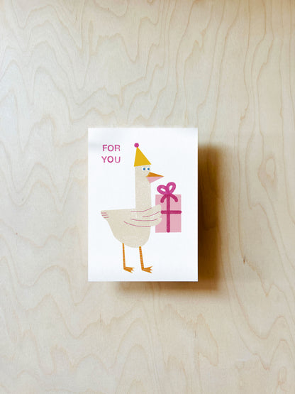 Geburtstagsente Postkarte DIN A6