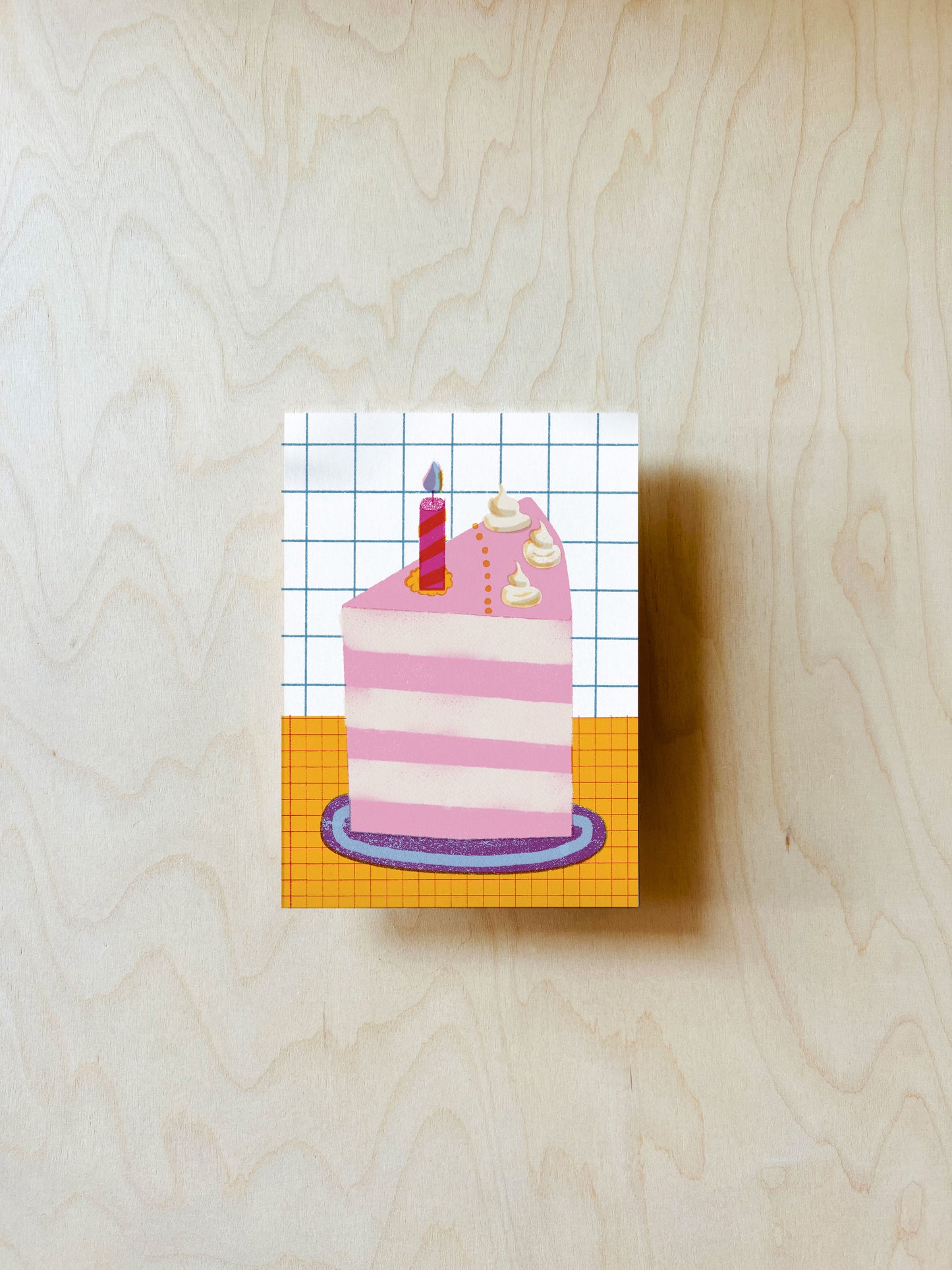 Kuchen Postkarte DIN A6