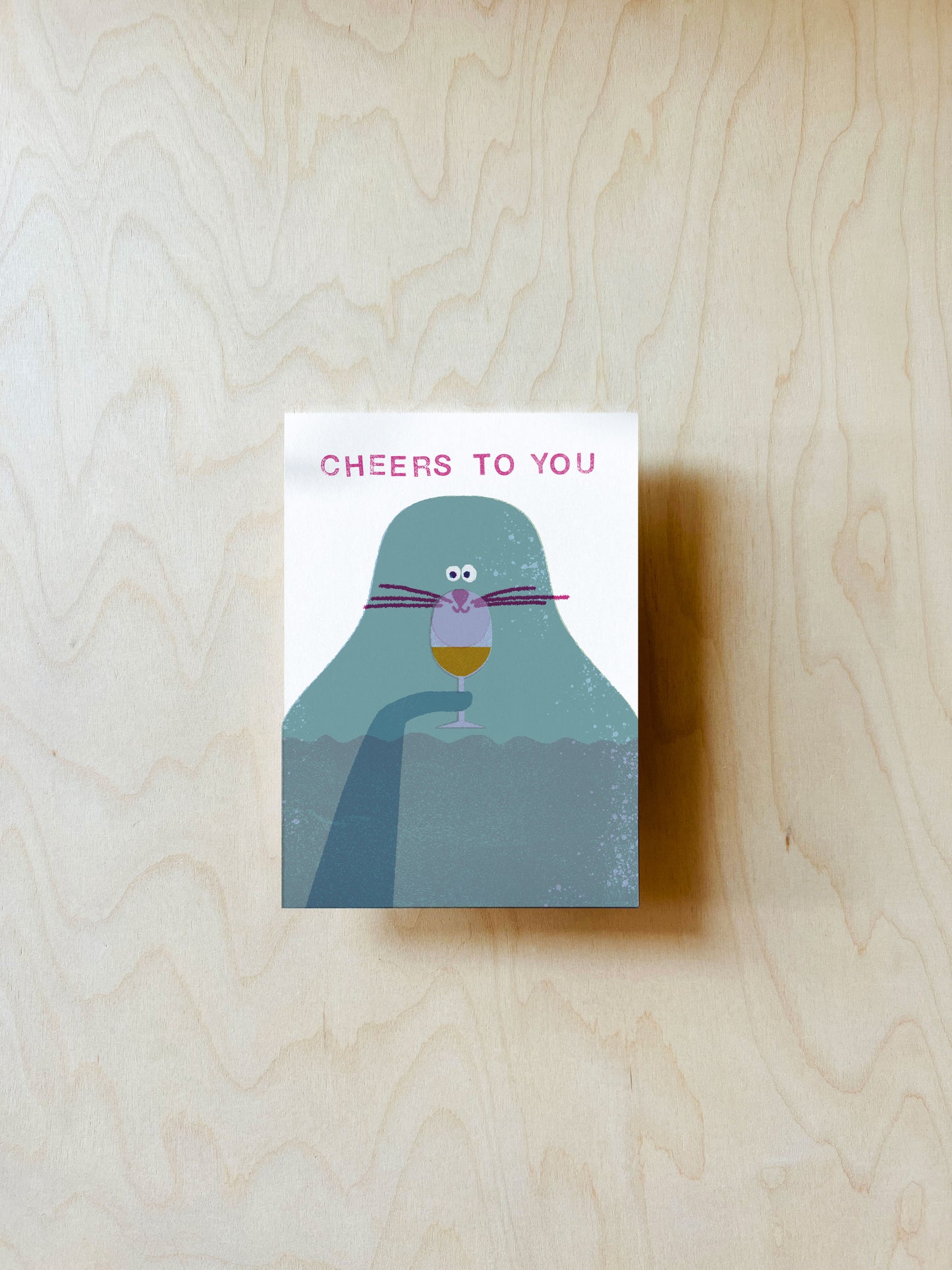 Cheers Postkarte DIN A6