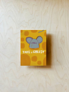 Take It Cheesy Postcard DIN A6