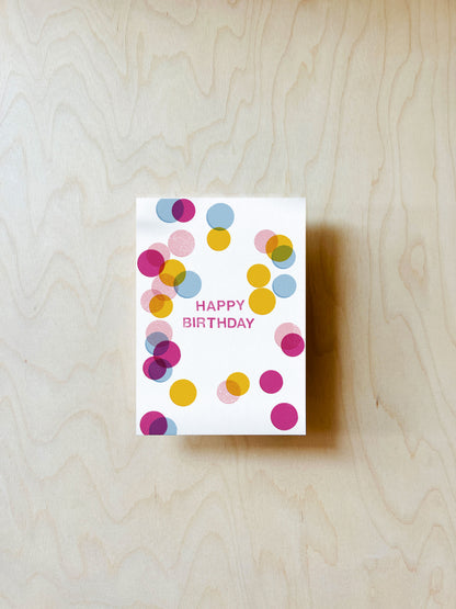 Confetti Postkarte DIN A6