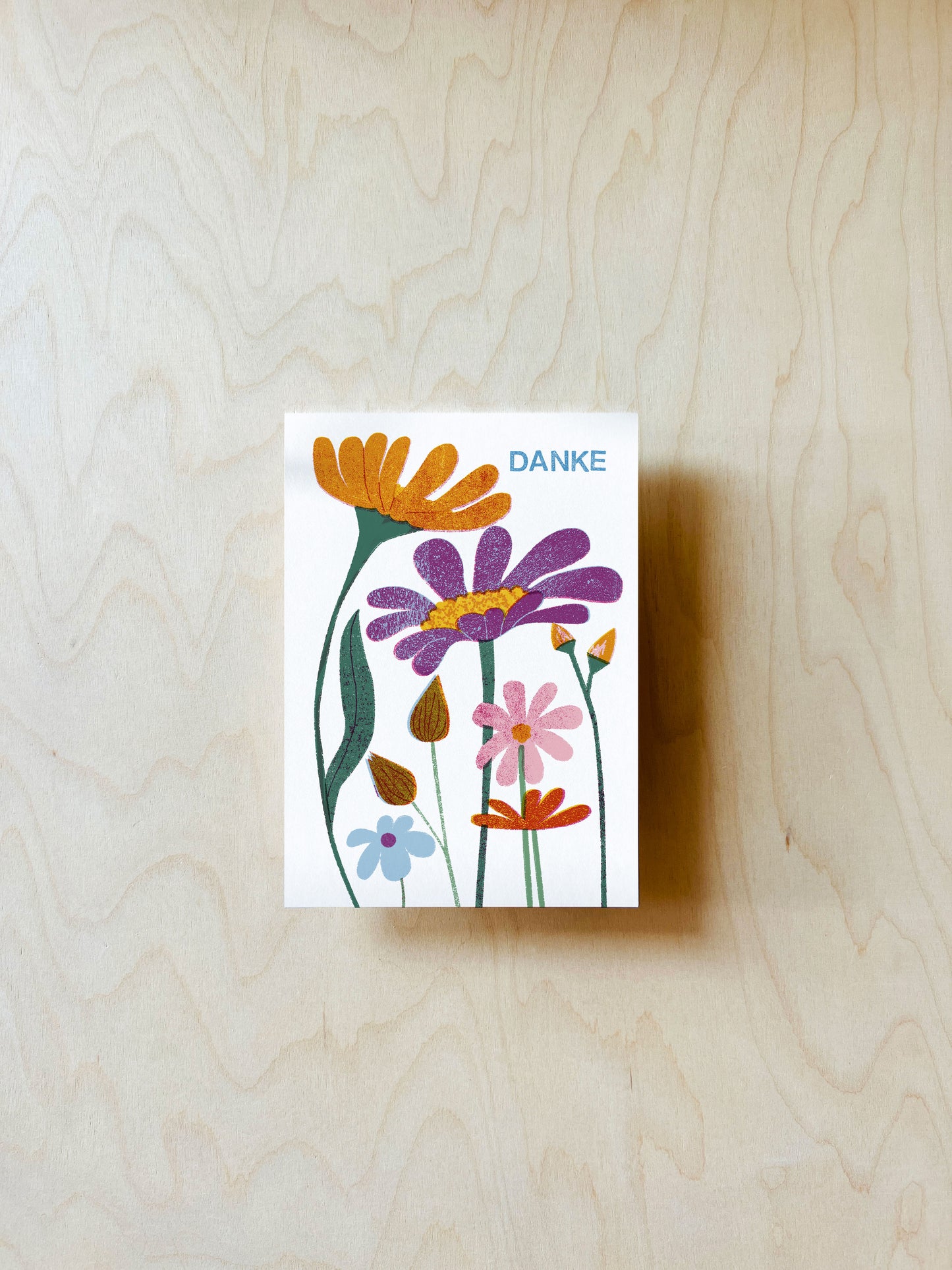 Danke Postkarte DIN A6
