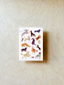 Dogs Postcard DIN A6