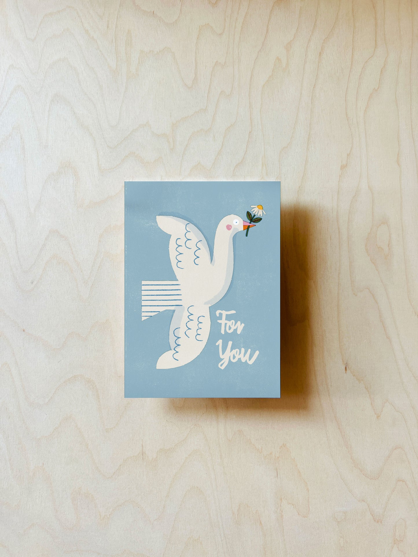 Taube Postkarte DIN A6