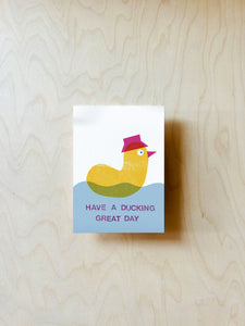 Ducking Postcard DIN A6