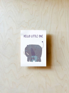 Elephant Postcard DIN A6