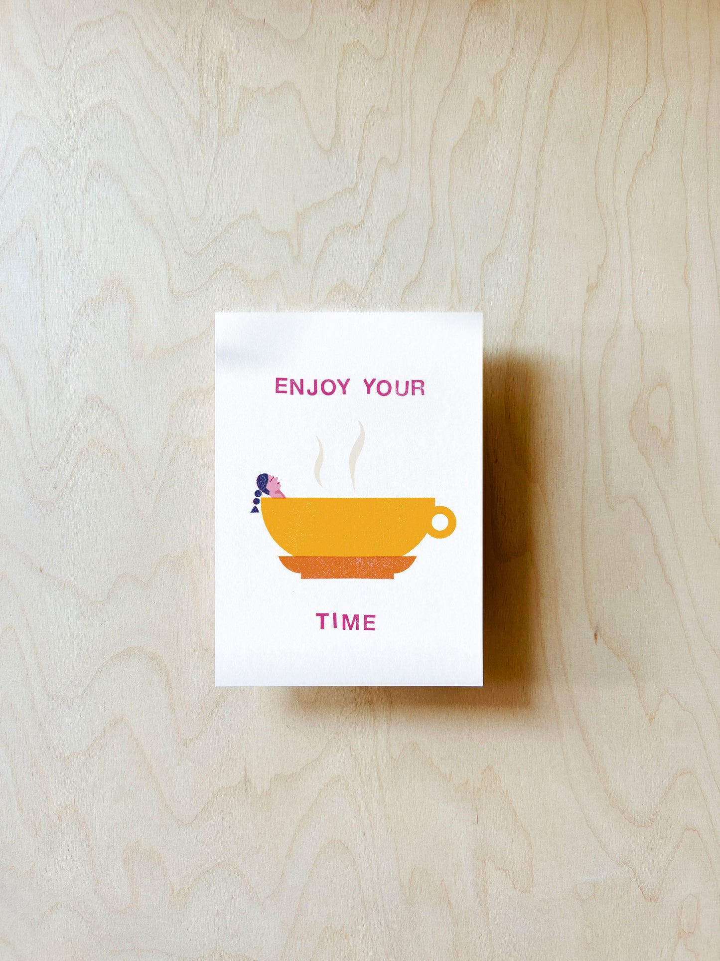 Enjoy Your Time Postkarte DIN A6