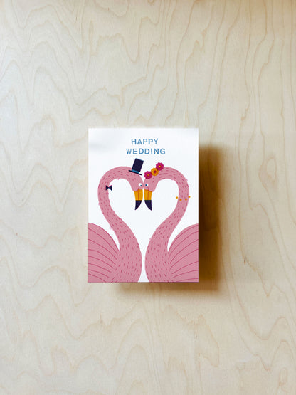 Flamingo Postkarte DIN A6