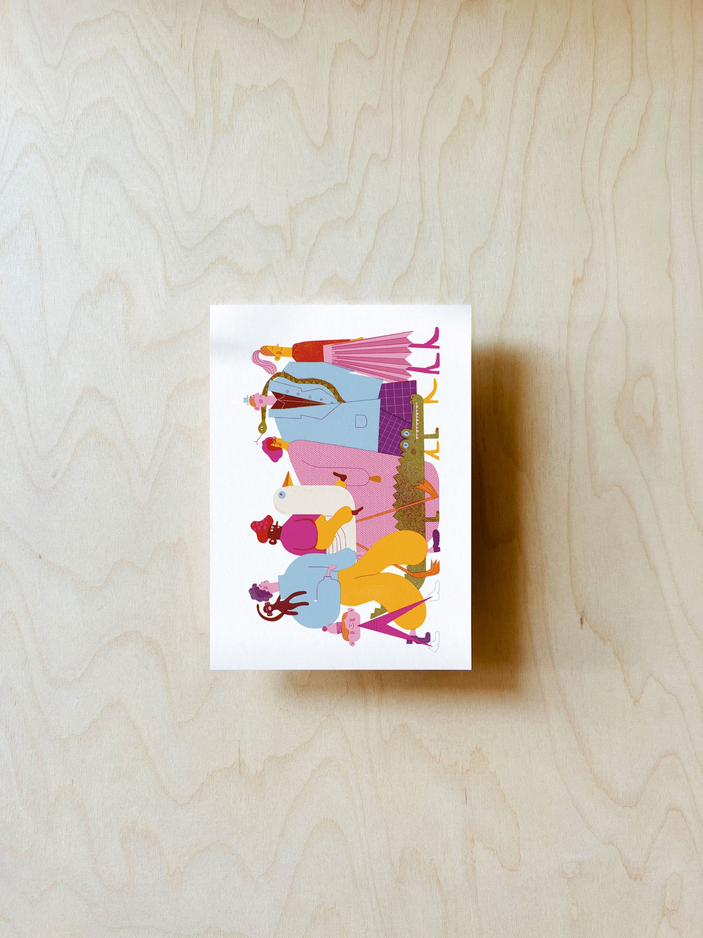 Freunde Postkarte DIN A6