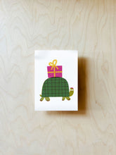 Load image into Gallery viewer, Turtle Present Postcard DIN A6