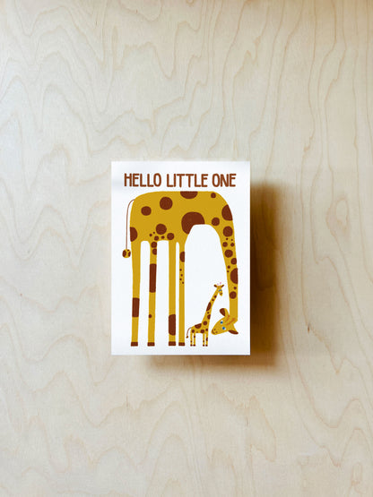 Giraffe Postkarte DIN A6
