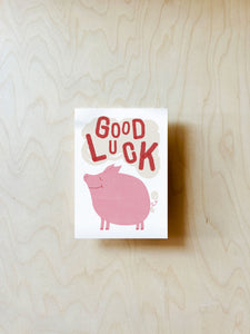 Good Luck Postcard DIN A6