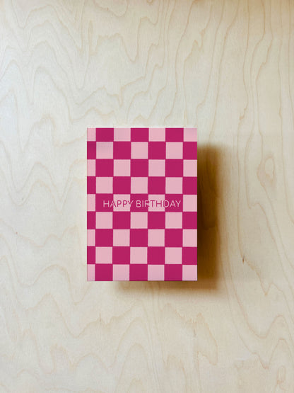 Grid Birthday Postkarte DIN A6