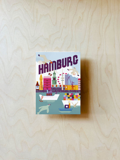 Hamburg Postkarte DIN A6