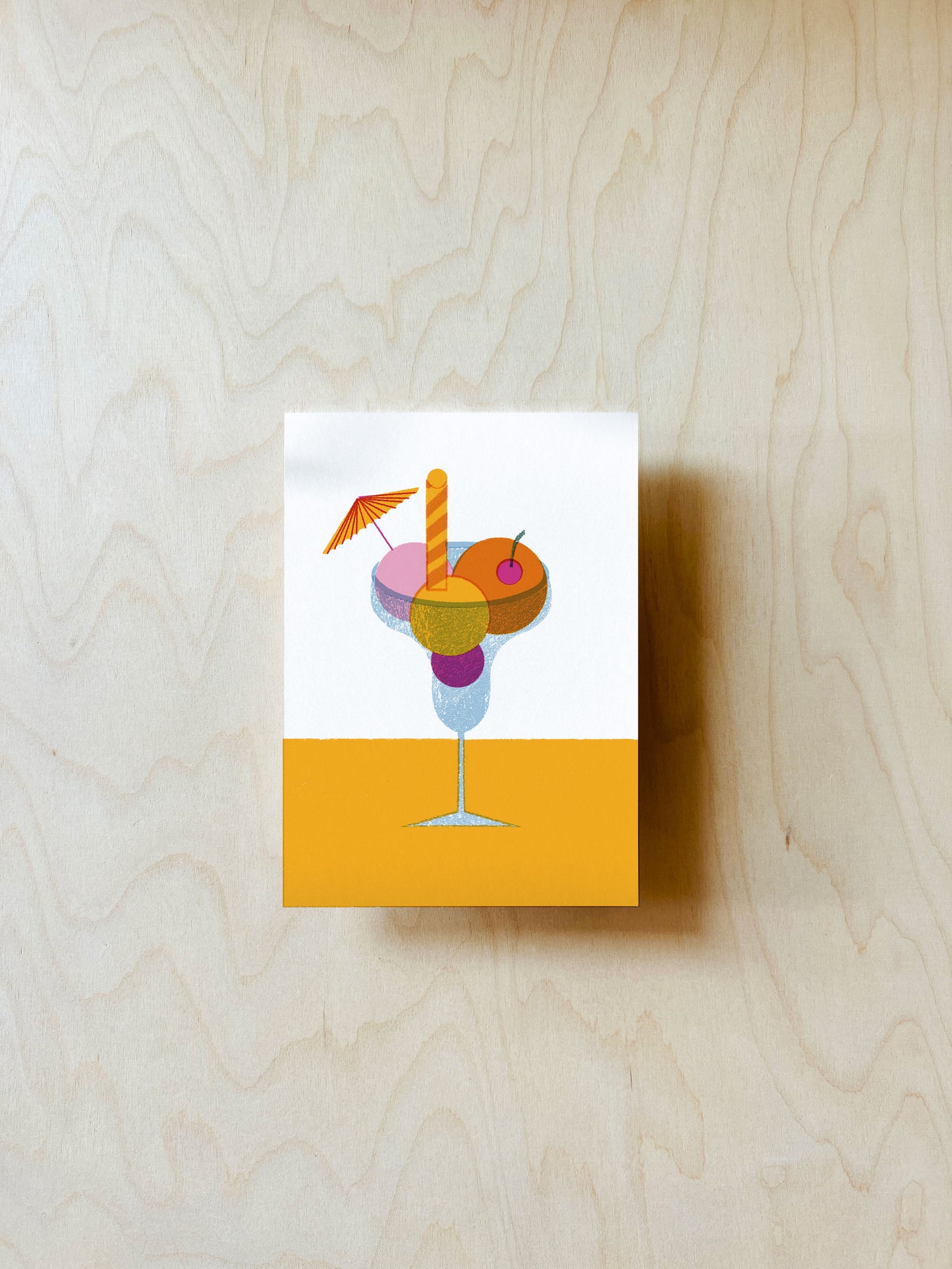 Eis Postkarte DIN A6