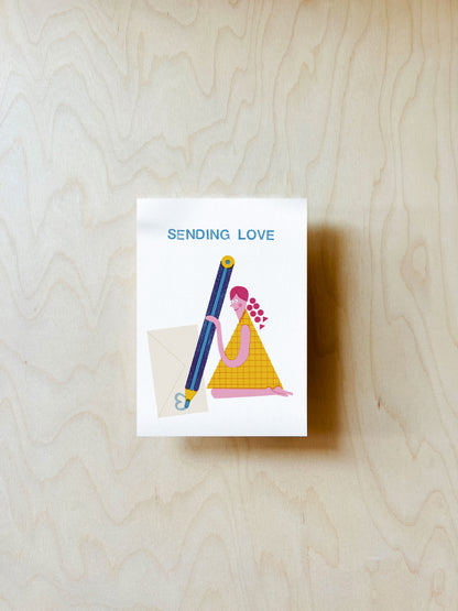 Liebesbrief Postkarte DIN A6