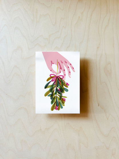Mistelzweig Postkarte DIN A6