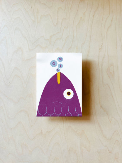 Moin Fisch Postkarte DIN A6
