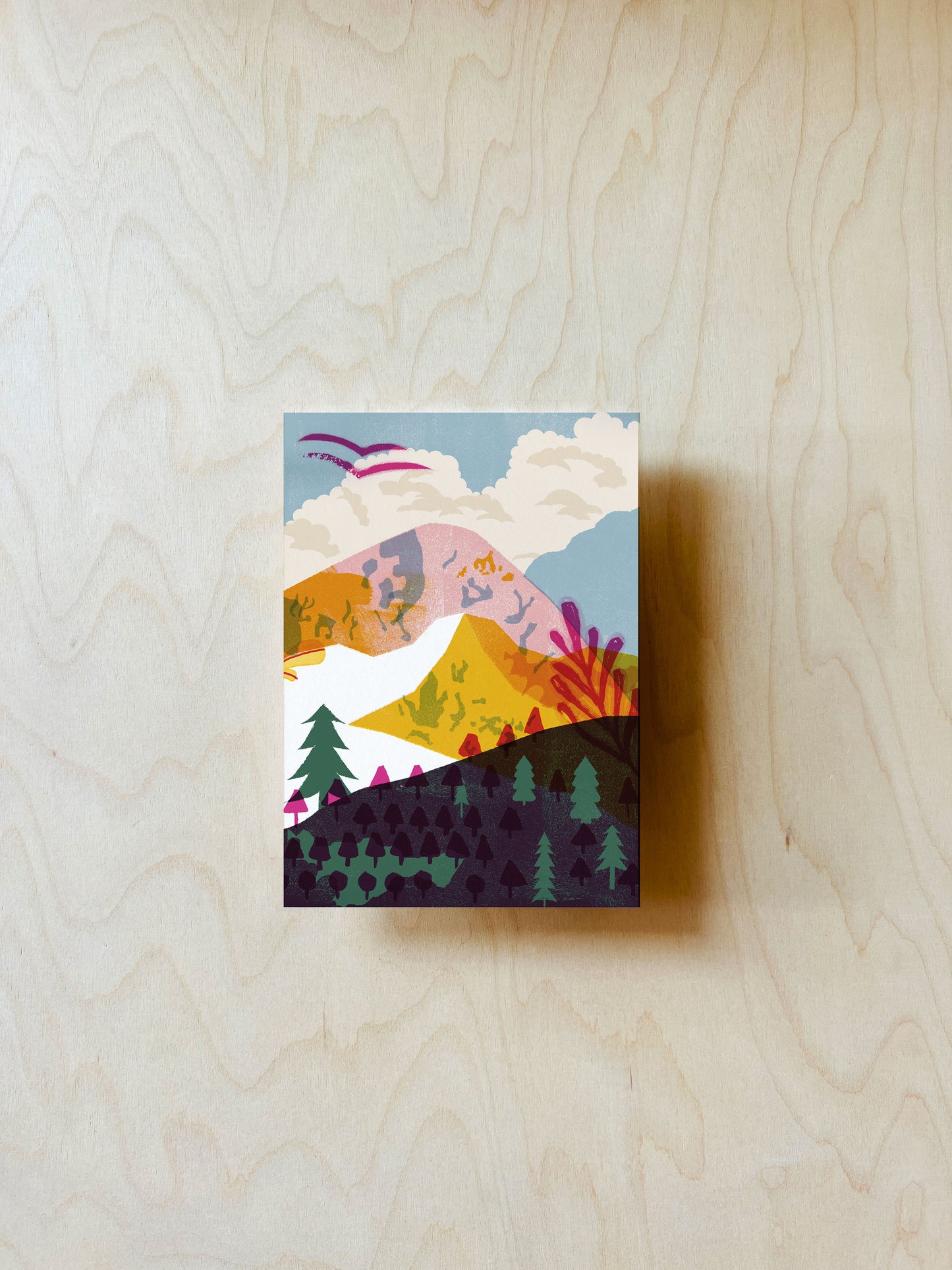 Berge Postkarte DIN A6