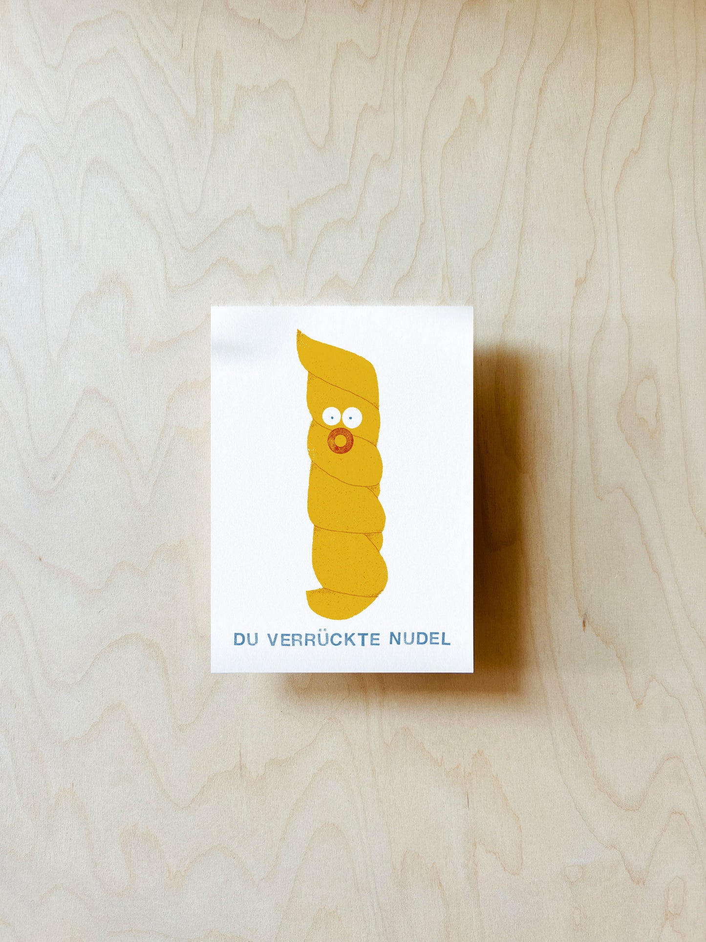 Verrückte Nudel Postkarte DIN A6
