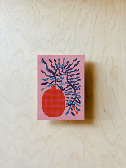 Pflanze Postkarte DIN A6