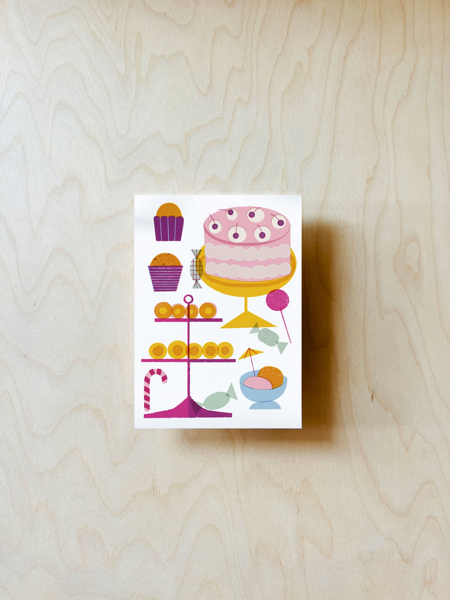 Süßes Postkarte DIN A6
