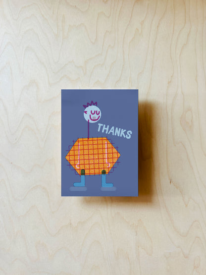 Thanks Postkarte DIN A6
