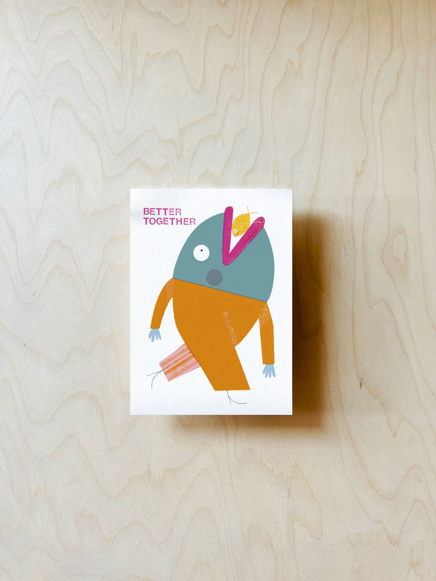 Fischfreunde Postkarte DIN A6