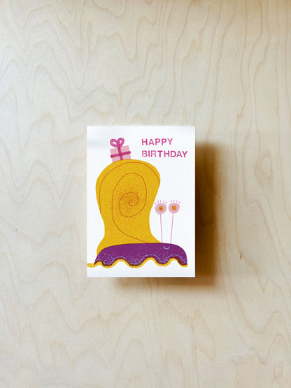 Geburtstagsschnecke Postkarte DIN A6