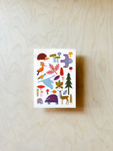 Load image into Gallery viewer, Woodland Animals Postcard DIN A6