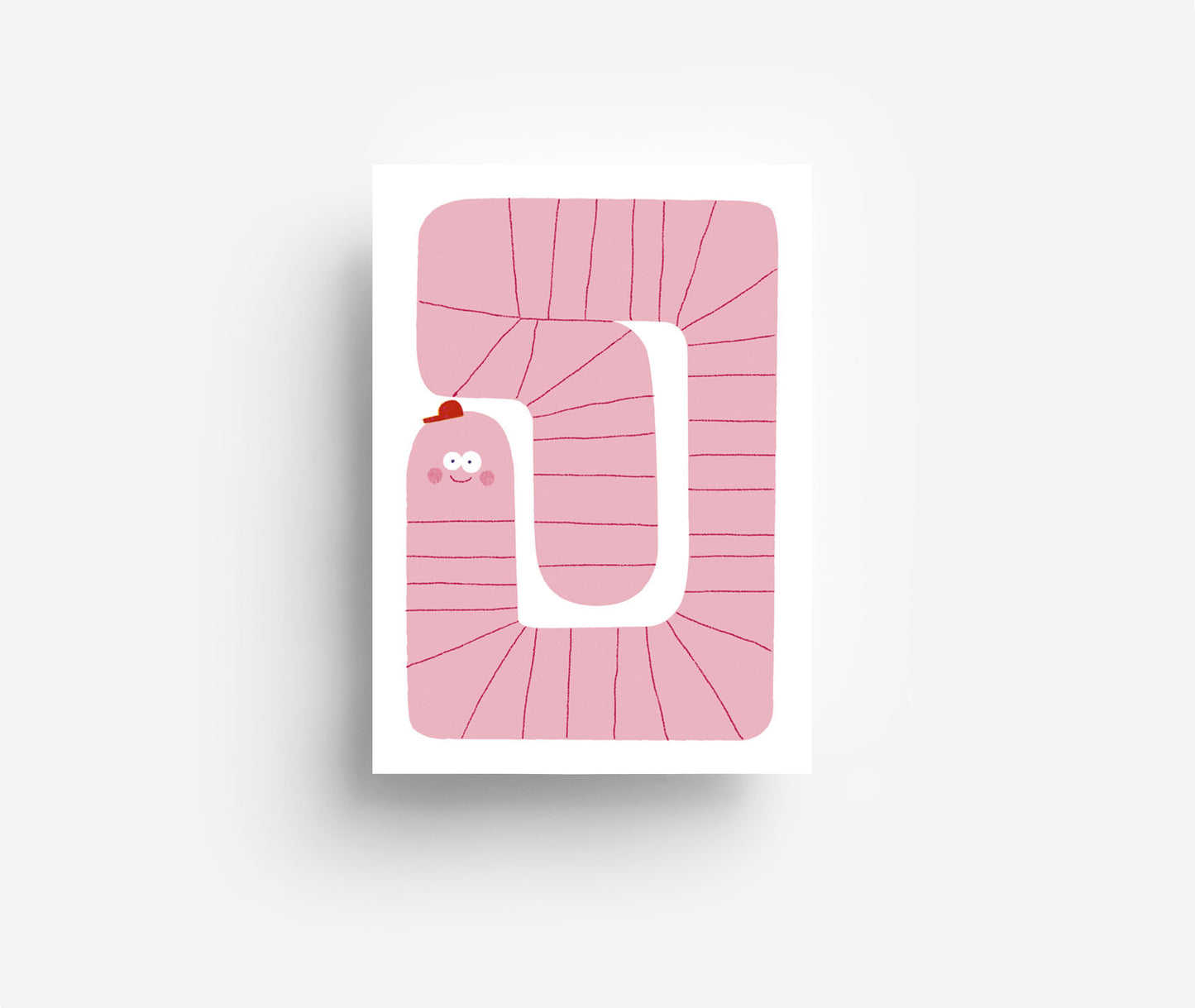 Wurm Postkarte DIN A6