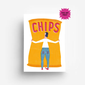 Chips Fine Art Print DIN A3