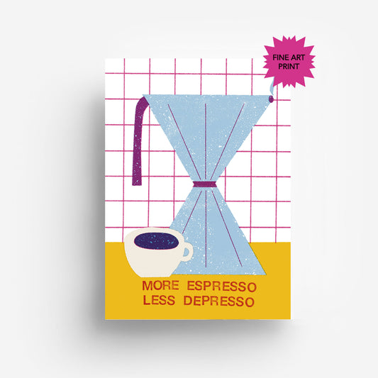 Espresso Fine Art Druck DIN A3