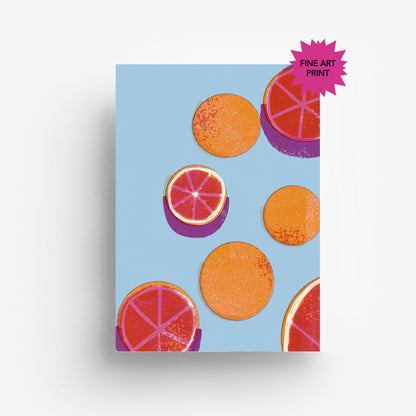 Grapefruits Fine Art Druck DIN A3