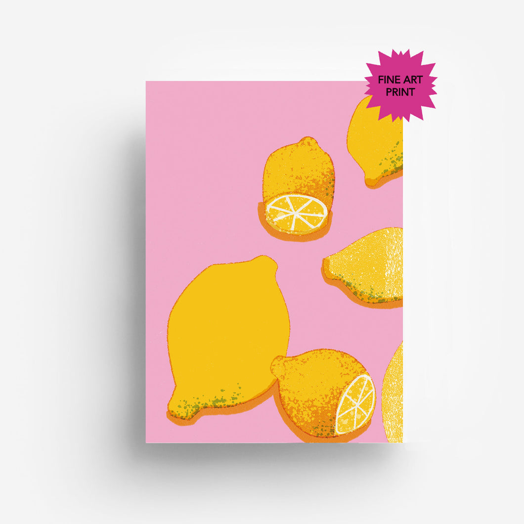 Lemons Fine Art Print DIN A3