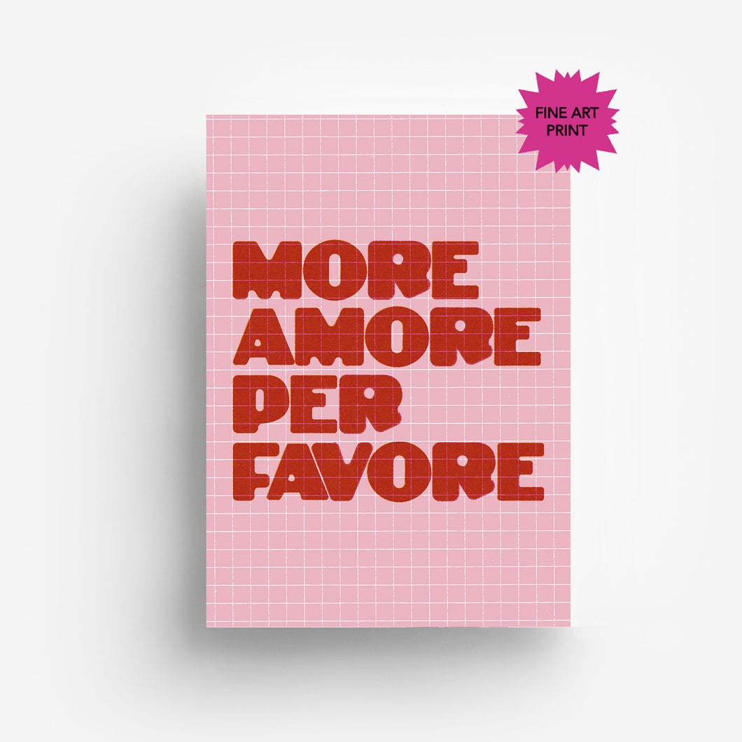 More Amore Fine Art Print DIN A3