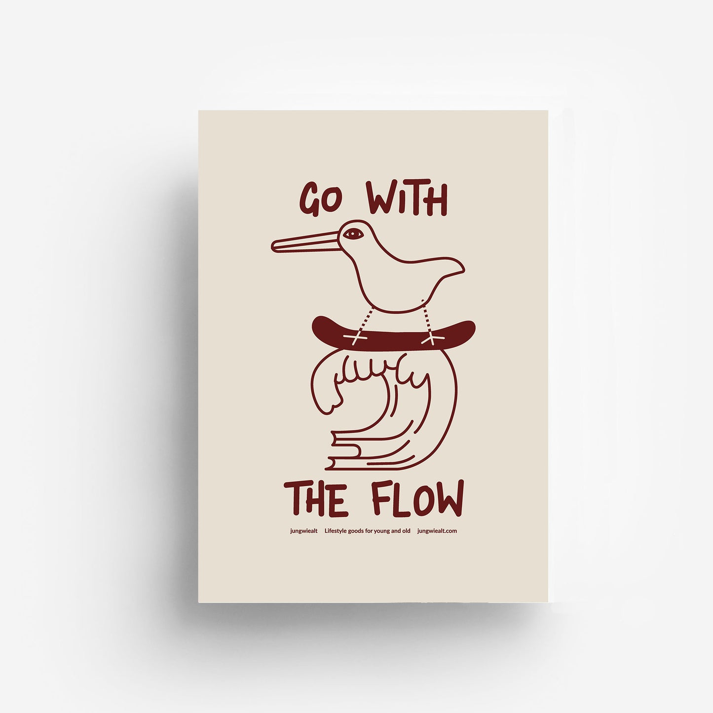 Go With The Flow Poster DIN A3
