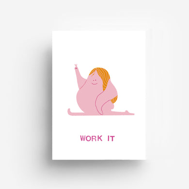 Work It Poster DIN A3