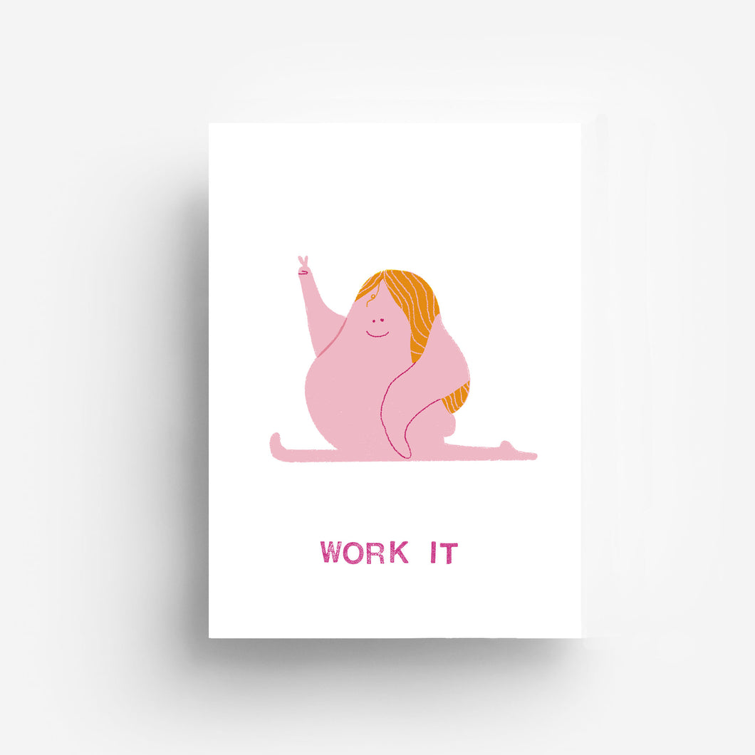 Work It Poster DIN A3