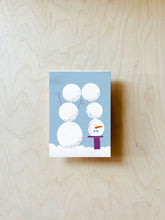 Load image into Gallery viewer, Snowy Snowman Postcard DIN A6