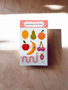 Fruits Temporary Tattoos DIN A6