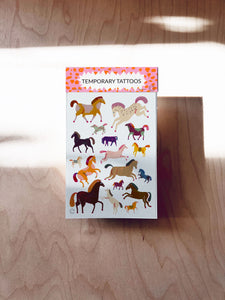 Horses Temporary Tattoos DIN A6