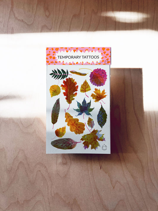 Herbstlaub Tattoos DIN A6